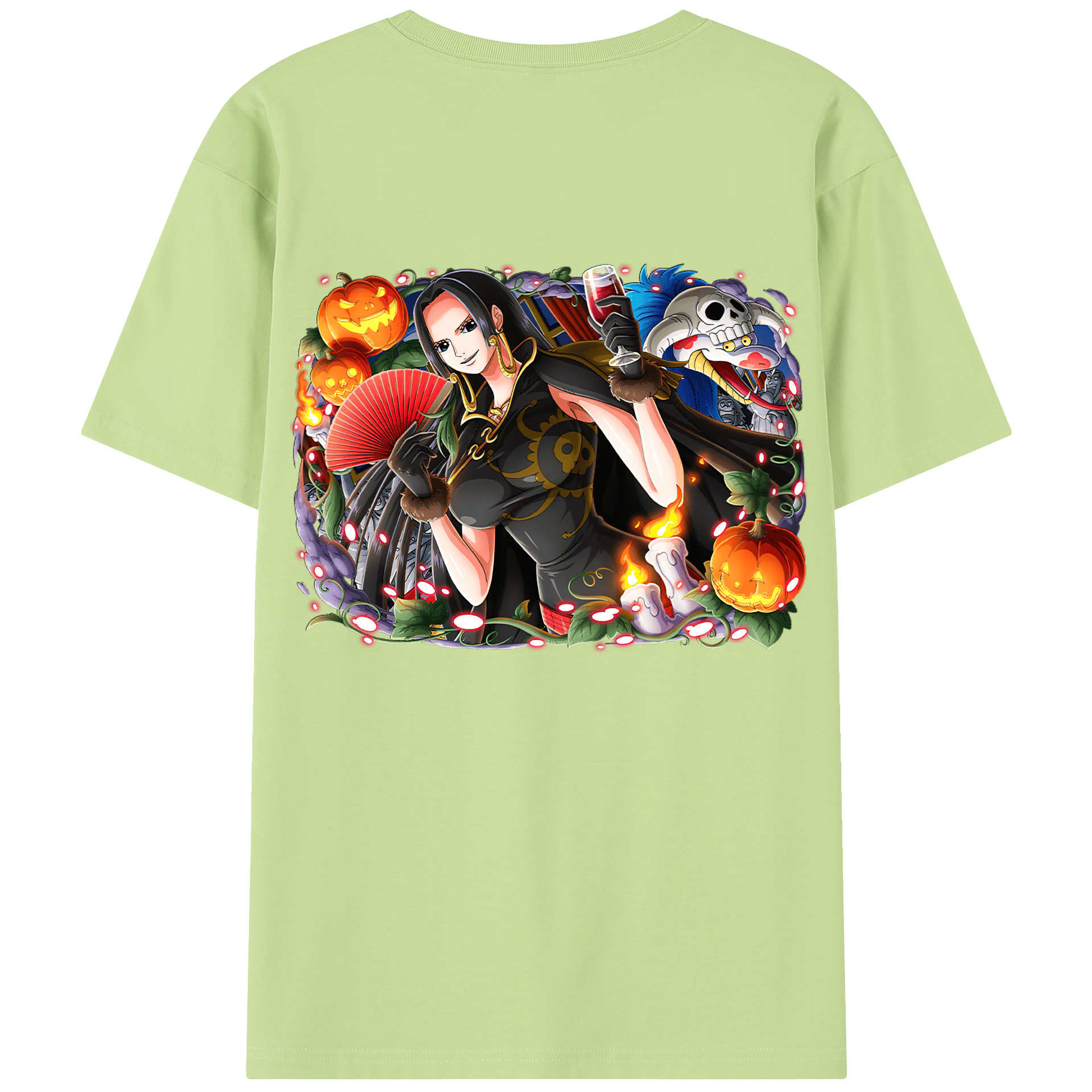 ワンピース ボア・ハンコック ONE PIECE Boa·Hancock 綿100％半袖Tシャツ（背面プリント）